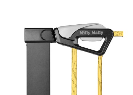 MILLY MALLY 6578 Bramka zabezpieczająca - barierka na schody z rozszerzeniem Guardy 104 Black Natural