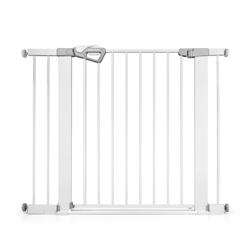 MILLY MALLY 6579 Bramka zabezpieczająca - barierka na schody z rozszerzeniem Guardy 104 White
