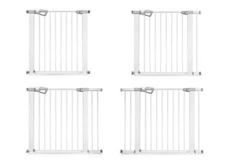 MILLY MALLY 6579 Bramka zabezpieczająca - barierka na schody z rozszerzeniem Guardy 104 White