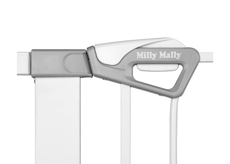 MILLY MALLY 6579 Bramka zabezpieczająca - barierka na schody z rozszerzeniem Guardy 104 White