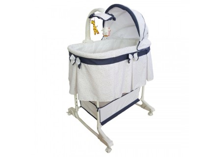 MILLY MALLY Kołyska z pilotem SIMPLE GRAY