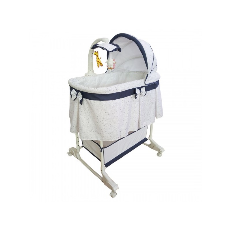 MILLY MALLY Kołyska z pilotem SIMPLE GRAY