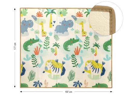 MILLY MALLY Mata piankowa składana Play Savanna and Tree T1