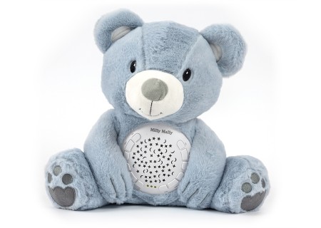 MILLY MALLY Zabawka pluszowa z projektorem Milly Bear Blue