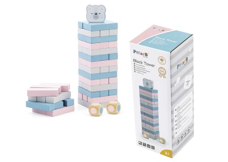 Viga 44011 PolarB Gra układanka wieża z Misiem