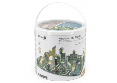 Viga 44040 PolarB Drewniana Makieta Klocki Miasto