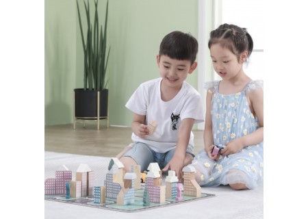 Viga 44040 PolarB Drewniana Makieta Klocki Miasto