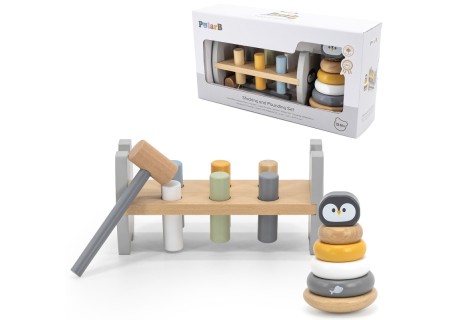 VIGA 44209 Polar Zestaw Pingwinek + Przybijanka