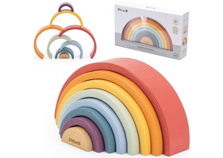 VIGA 442200 PolarB Drewniana układanka Tęcza