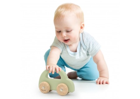 VIGA 44223 PolarB Drewniany samochodzik zielony