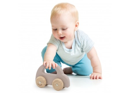 VIGA 44225 PolarB Drewniany samochodzik brązowy