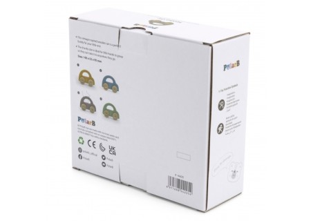 VIGA 44225 PolarB Drewniany samochodzik brązowy