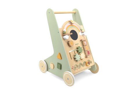 VIGA 44226 PolarB Drewniany pchacz chodzik zielony