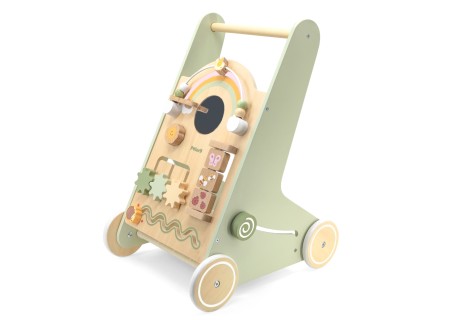 VIGA 44226 PolarB Drewniany pchacz chodzik zielony