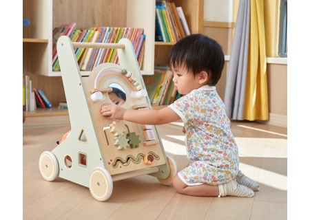 VIGA 44226 PolarB Drewniany pchacz chodzik zielony