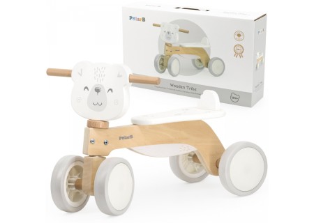 Viga 44239 PolarB drewniany jeździk Miś polarny