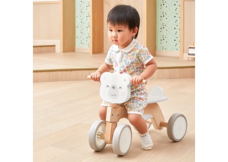 Viga 44239 PolarB drewniany jeździk Miś polarny