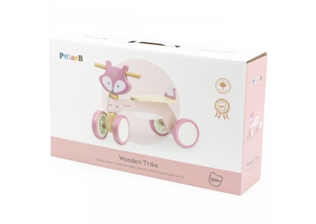 Viga 44240 PolarB Drewniany jeździk Lisek