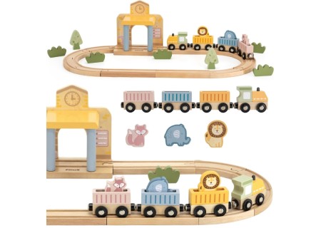 VIGA 44257 Stacja kolejowa z pociągiem