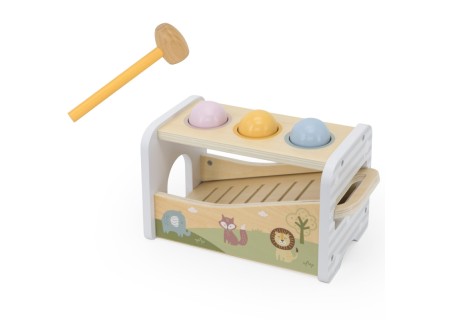 VIGA 44270 Drewniana Wybijanka + Cymbałki 2w1