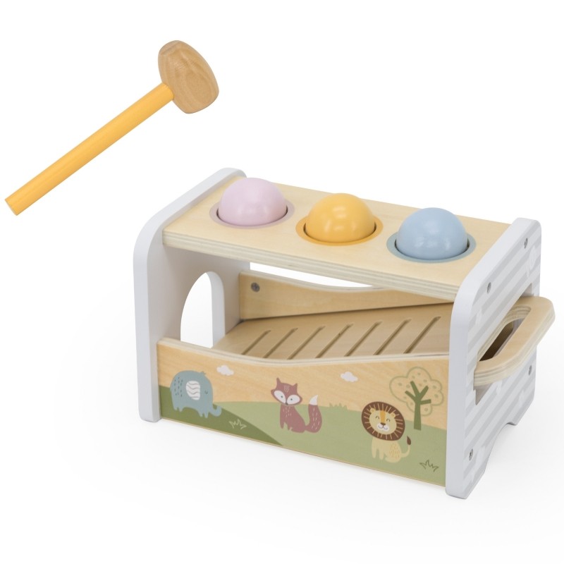 VIGA 44270 Drewniana Wybijanka + Cymbałki 2w1