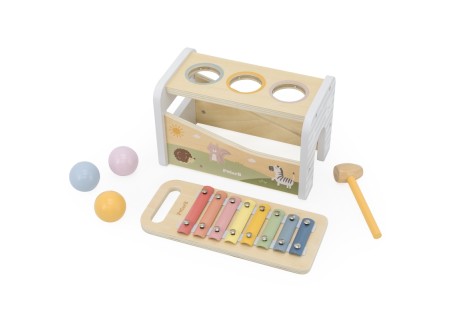 VIGA 44270 Drewniana Wybijanka + Cymbałki 2w1