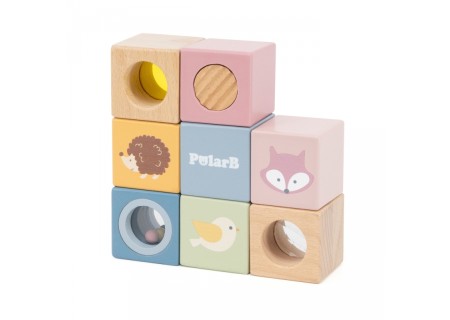 VIGA 44279 Drewniane Klocki Sensoryczne PolarB