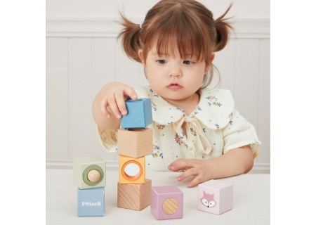 VIGA 44279 Drewniane Klocki Sensoryczne PolarB