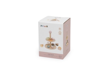 VIGA 44284 Drewniany Stojak na ciasto z akcesoriami