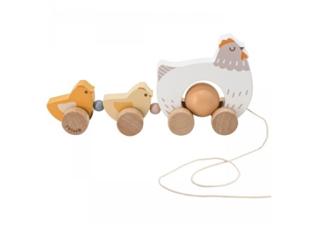 Viga 44285 Drewniana kurka  do ciągnięcia