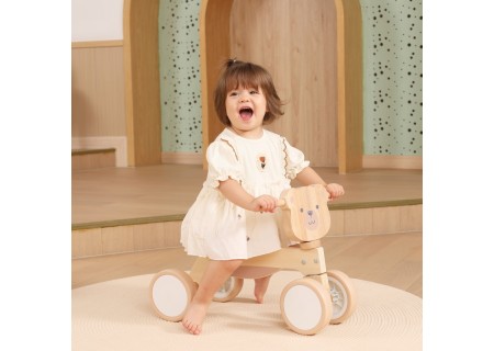 VIGA 44326 Drewniany jeździk Miś brunatny