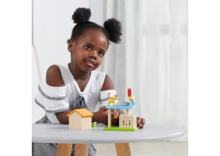 Viga 44568 Drewniany zestaw zwierzątka domowe