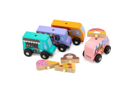 VIGA 44661 Food Tracki - Pojazdy cukierni