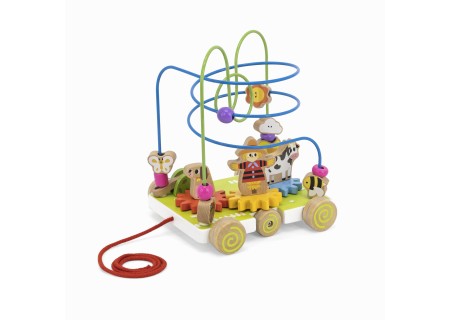 VIGA 44682 Labirynt przeplatanka do ciągnięcia 2w1