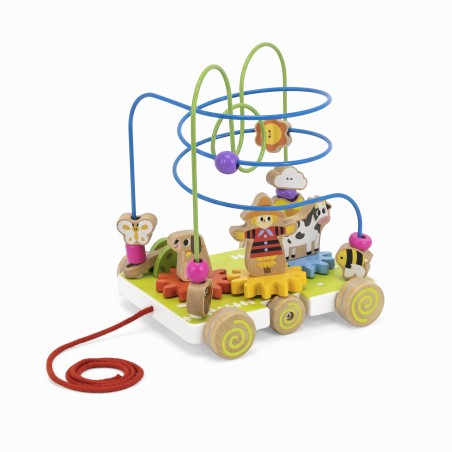 VIGA 44682 Labirynt przeplatanka do ciągnięcia 2w1