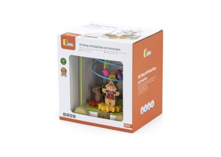 VIGA 44682 Labirynt przeplatanka do ciągnięcia 2w1