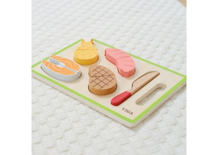 VIGA 44791 Zestaw do krojenia Mięsa - Realistyczna Zabawka