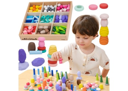 VIGA 44818 Klocki Nature Treasures Układanka