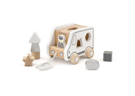 Viga 51612 Szaro biały sorter edukacyjny- auto