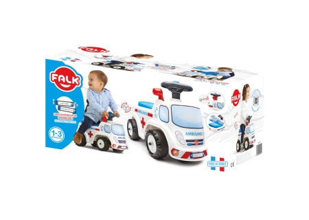FALK 701 Jeździk Samochód Ambulans z klaksonem