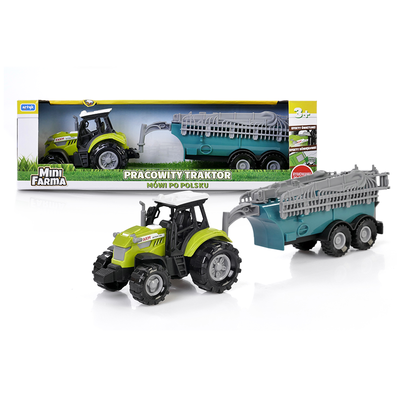 ARTYK 132902 Mini Farma Traktor z przyczepą