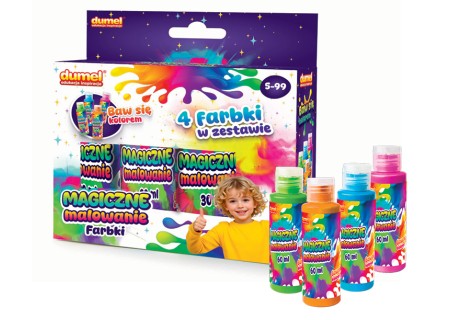 DUMEL DD 30619 Magiczne malowanie 4 x 60ml farbki