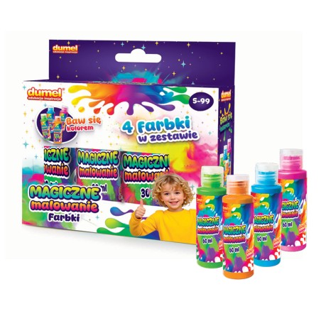 DUMEL DD 30619 Magiczne malowanie 4 x 60ml farbki