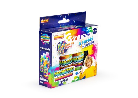DUMEL DD 30619 Magiczne malowanie 4 x 60ml farbki