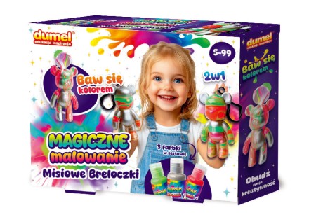 DUMEL DD 30622 Magiczne malowanie - misiowe breloczki