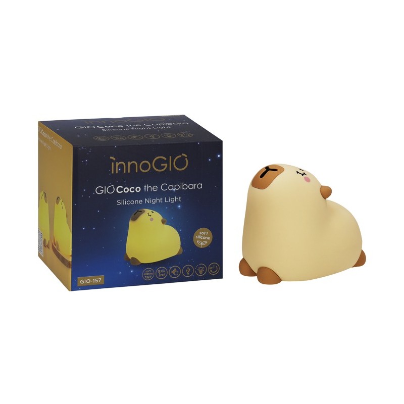 INNOGIO GIO-157 Silikonowa lampka nocna Kapibara