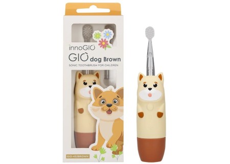 INNOGIO GIO-452BROWN Soniczna szczoteczka dla dzieci GIOdog brązowa