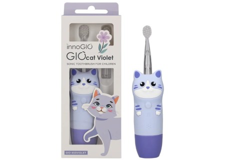 INNOGIO GIO-453VIOLET Soniczna szczoteczka dla dzieci GIOcat fioletowa