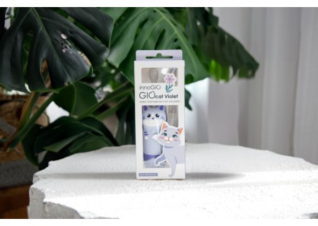 INNOGIO GIO-453VIOLET Soniczna szczoteczka dla dzieci GIOcat fioletowa