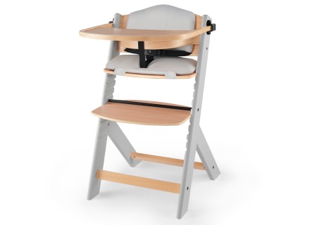 KINDERKRAFT Krzesełko do karmienia ENOCK GREY+ PILLOW